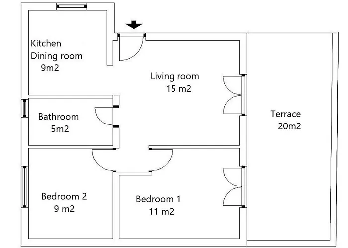 Apartment Blue Pula, New, Family Friendly, Comfortable, Free Parking And Wifi